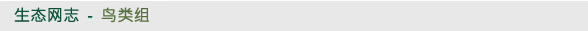 生态网志 - 鸟类组